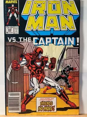 Buy Iron Man 228 1st Ironman Vs The Captain Armor Wars NM Marvel Comics Avengers • 7.78£