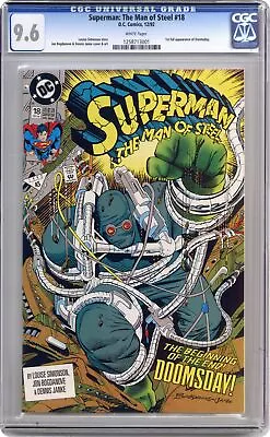 Buy Superman The Man Of Steel #18D CGC 9.6 1992 1258713001 1st Full App. Doomsday • 65.24£