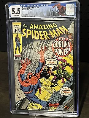 Buy Marvel Comics 1971 The Amazing Spider-Man #98 CGC 5.5 W/ Spider-Man Label • 166.97£