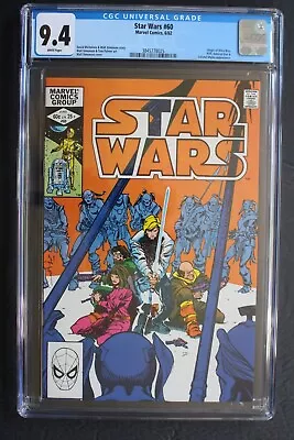 Buy Star Wars #60 1st ROGUE SQUADRON 1982 1st Admiral Geil HANC THORBEN Wald CGC 9.4 • 45.82£