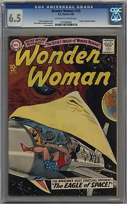 Buy Wonder Woman #105 Cgc 6.5 Off-white To White Pages Dc Comics 1959 • 970.76£