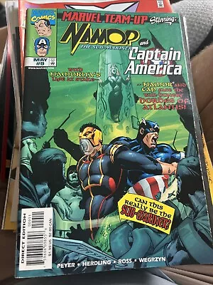 Buy Marvel Team-up # 9 Fine Newsstand Copy Marvel 1998 Captain America Namor • 4£