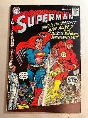 Buy Superman #199 (1967) 6.0 / 1st Superman Vs Flash Race / Comic Book • 170.82£