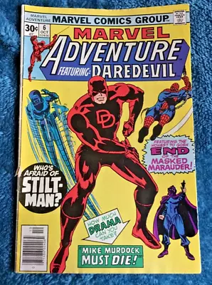 Buy Free P & P; Marvel Adventure #6, Oct 1976: Daredevil - W/the Amazing Spider-Man! • 4.99£
