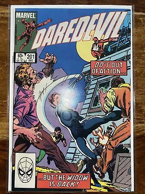 Buy Daredevil 201. 1983. Features The Black Widow. John Byrne Cover Art. VFN- • 2.99£