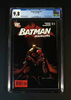 Buy BATMAN ANNUAL #25 CGC 9.8 NM Jock Death In Family Aparo Cover Jason Todd DC 2006 • 79.21£