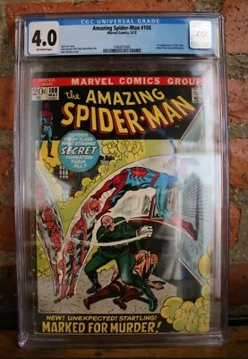 Buy Amazing Spider-Man #108 CGC 4.0 1972 (1565675001) • 291.23£
