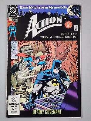 Buy Action Comics #654 VF/NM Direct DC 1990 • 3.10£