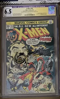 Buy X-MEN #94 CGC SS 6.5 RESTORED Signed/Wolverine Remark By Bob McLeod 1975 • 489.26£