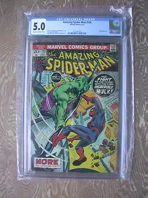 Buy Amazing Spider-Man   #120   CGC 5.0  Spidey Battles The Incredible Hulk • 77.66£
