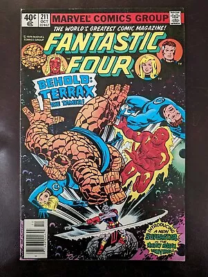 Buy Fantastic Four # 211 Newsstand - FN/VF OWP - 1st Appearance Of Terrax - 1979 • 19.42£