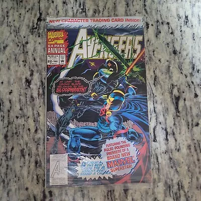 Buy Avengers Annual #22 1993 New In Polybag Card Mark Pacella Scott McDaniel Marvel • 1.44£