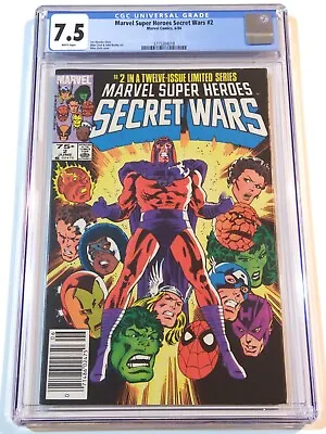 Buy Marvel Super-Heroes Secret Wars #2 CGC 7.5 (Jun 1984) Jim Shooter, Newsstand • 21.74£