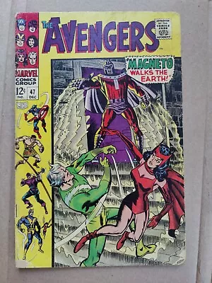 Buy Avengers #47 Marvel 1967 Magneto 1st Appearance Dane Whitman LOW GRADE  • 22.52£