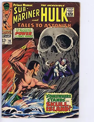 Buy Tales To Astonish #96 Marvel 1967 Somewhere Stands... Skull Island ! • 19.45£
