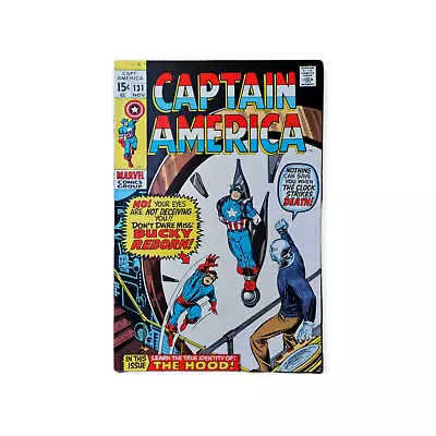 Buy CAPTAIN AMERICA  #131 BUCKY REBORN! 1970 Marvel Comics 7.0/7.5- RAW VINTAGE • 13.59£