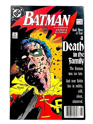 Buy DC Batman (1988) #428 Key Newsstand Death In The Family FN- • 38.11£