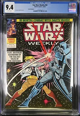 Buy Star Wars Weekly #93 CGC 9.4 (1979, Marvel UK Magazine) Carmine Infantino Cover • 194.14£