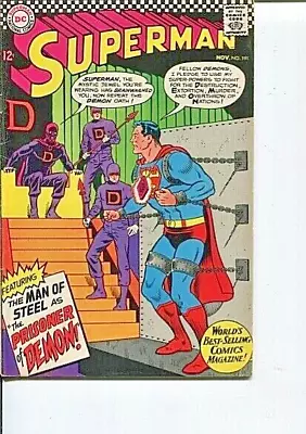 Buy Superman 191 Fn-vf   Swan C/a  1966 • 12.43£