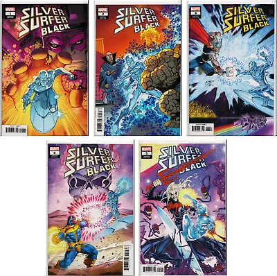 Buy SILVER SURFER: BLACK #1,2,3,4,5 RON LIM VARIANT COVER SET ~ Marvel Comics • 186.38£