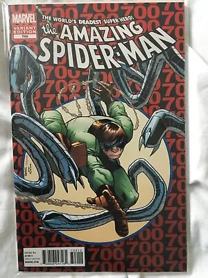 Buy Amazing Spiderman 700 Doc Ock Variant Homage Cover • 10£
