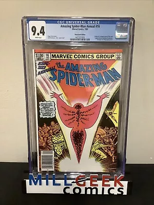 Buy Amazing Spider-Man Annual #16 (1982) CGC Graded 9.4 (NM) 1st Monica Rambeau, JG • 77.65£