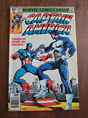 Buy Captain America #241 Classic Punisher Vs Cap Newsstand Marvel 1980  • 42.71£