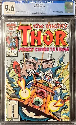 Buy Thor #371 (1986) CGC 9.6, 1st Appearance Of Justice Peace (TVA) Balder The Brave • 38.82£