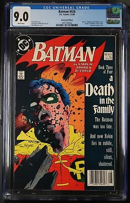 Buy Batman #428 (1988) CGC 9.0 Starlin - Mignola  Death  Of Robin II  NEWSSTAND  • 53.68£