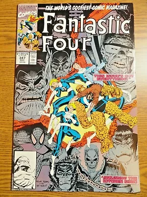 Buy Fantastic Four #347 Key 1st New FF Spider-man Ghost Rider Wolverine Hulk Marvel • 15.06£