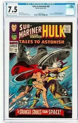 Buy Tales To Astonish #88 (Marvel, 2/67) CGC 7.5 VF- {starring SUB-MARINER & HULK} • 232.21£