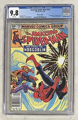 Buy -Amazing Spider-Man 239-Newsstand-CGC 9.8-White Pages-Hobgoblin-Marvel- • 232.21£