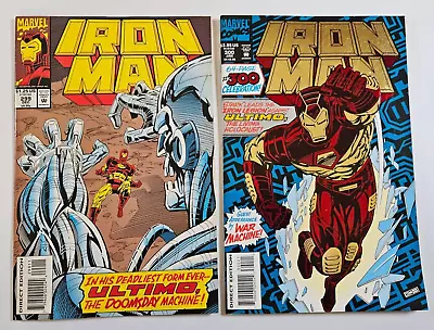 Buy Iron Man Vol 1 Issues 299 300 Vintage 1993 Marvel Comics • 15£