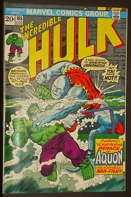 Buy Incredible Hulk #165 July 1973  • 116.48£