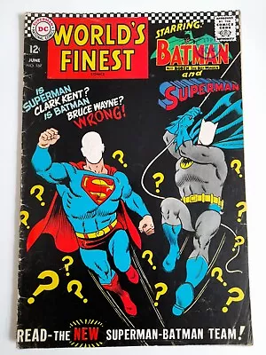 Buy World's Finest #167 June 1967 VGC- 3.5  The New Superman And Batman Team!  • 9.99£