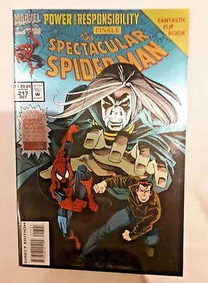 Buy  The Spectacular Spider-Man #217 - 'Flip Book' VFN/NM (9.0) - Marvel • 7.50£