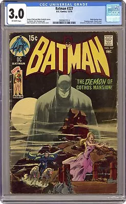 Buy Batman #227 CGC 3.0 1970 3900607014 • 357.24£