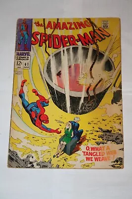 Buy Amazing Spiderman 61! 1968! 1st Gwen Stacy Cover! • 15.52£