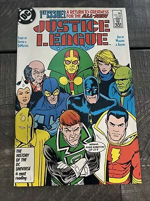 Buy DC Comics JLA Justice League 1 Born Again May 1987 Comic Book EG • 9.34£