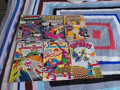 Buy 6 DC Comics Justice League 2X Superboy Adventure 2 X Jimmy Olsen 1960'sBox 177 • 4.99£