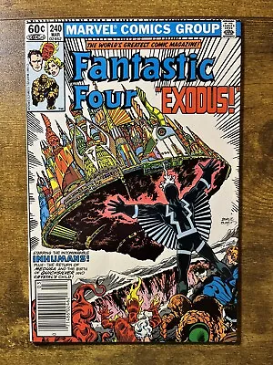 Buy Fantastic Four 240 Higher Grade 1st App Luna Maximoff Marvel Comics 1982 Vintage • 7.73£