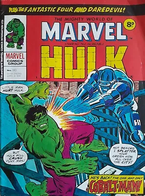 Buy The Mighty World Of Marvel THE INCREDIBLE HULK No. 183 Apr. 3rd 1976 Comic VGC • 8.99£