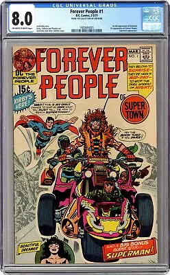 Buy Forever People #1 CGC 8.0 1971 1485644001 1st Full App. Darkseid • 248.51£