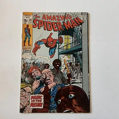 Buy Amazing Spider-Man 99 Very Fine Vf 8.0 Marvel 1971 • 62.12£