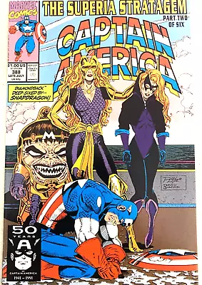 Buy Captain America. # 388. 1st Series. July 1991.  Ron Lim-cover. Nm- • 4.49£