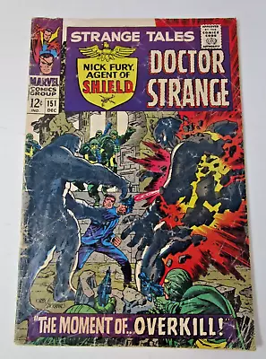 Buy Strange Tales #151 1966 [GD] Silver 1st Marvel Jim Steranko Nick Fury Dr Strange • 9.31£