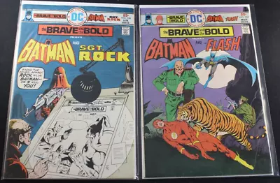 Buy Brave & Bold 124 125 Batman Early Cobra Commander GI Joe Flash FN 6.0 Comic Lot • 6.15£