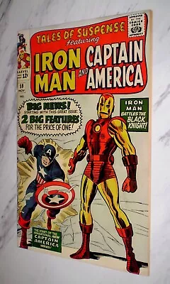 Buy Tales Of Suspense #59 NM- 9.2 OW 1964 Iron Man & Captain America Features Begin • 1,203.74£