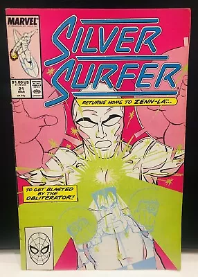 Buy Silver Surfer #21 Comic , Marvel Comics • 2.38£