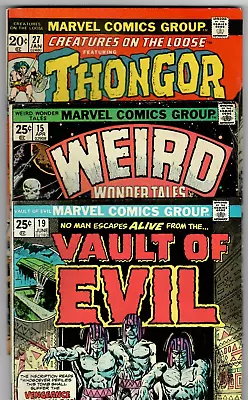 Buy Weird Wonder Tales # 15 Creatures On The Loose # 27 Vault Of Evil # 19 Marvel • 15.49£